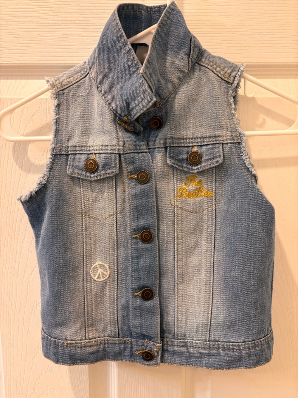 Junk Food The Beatles Sleeveless Denim Vest